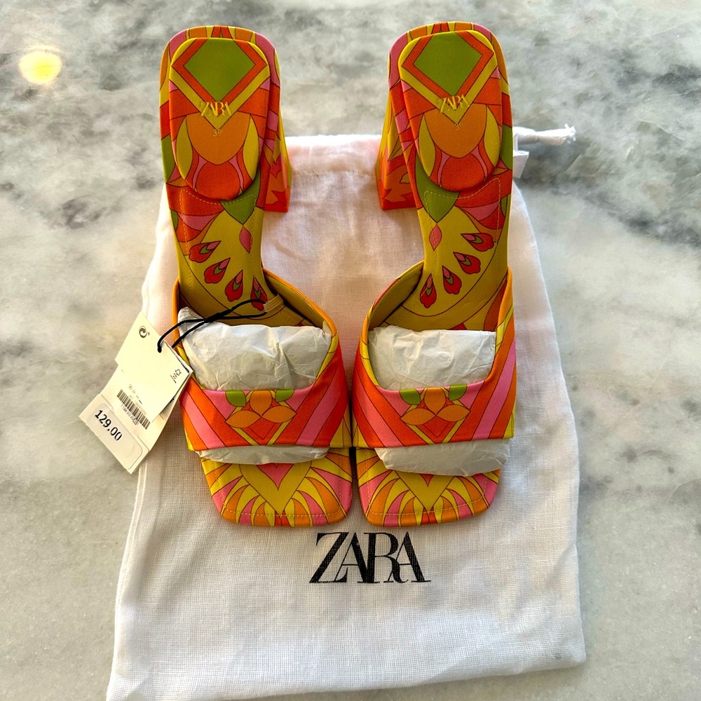 Zara Print Heel